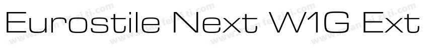 Eurostile Next W1G Ext Bold It字体转换